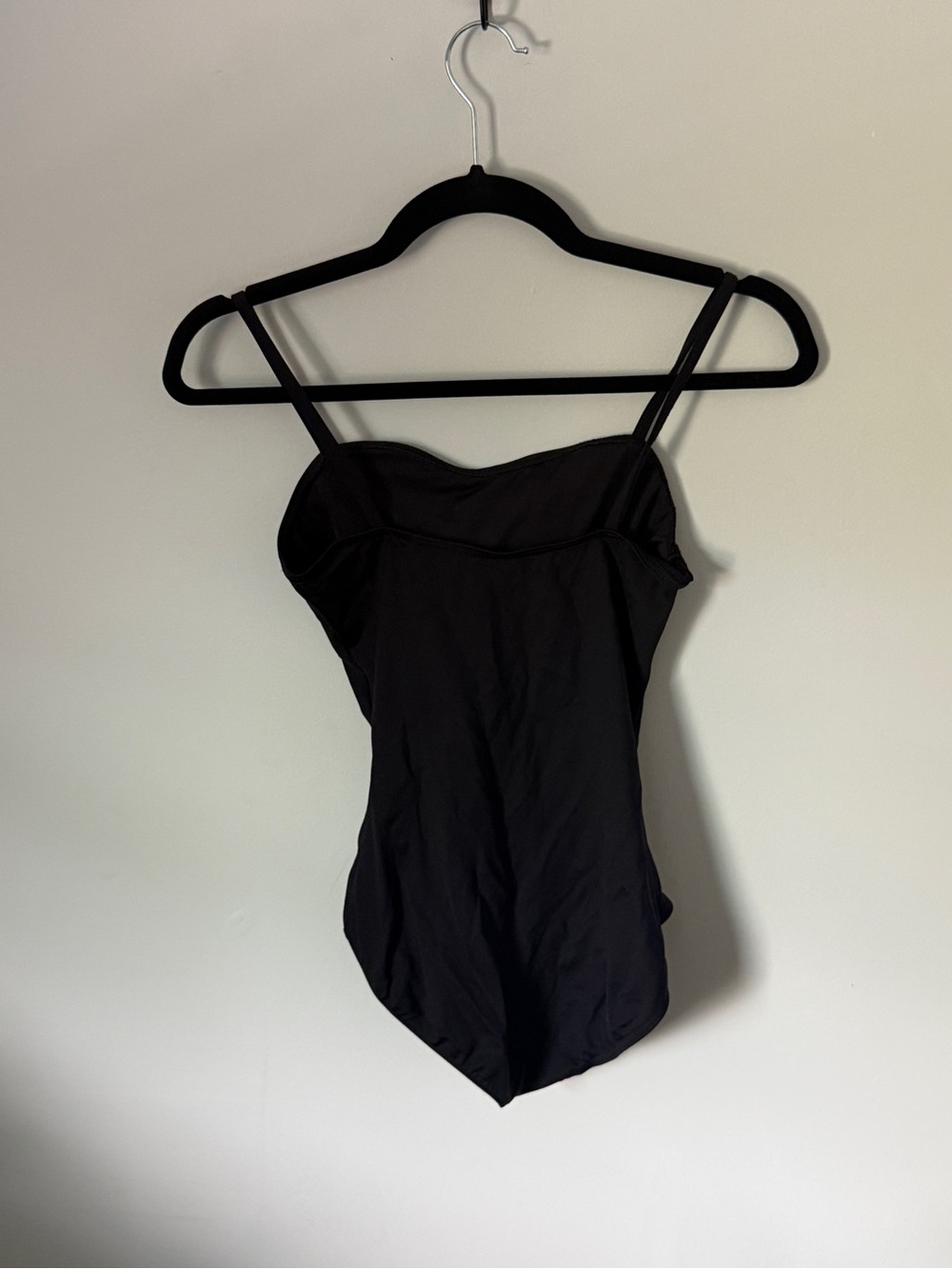 Capezio Black Ballet Bodysuit with Thin Straps